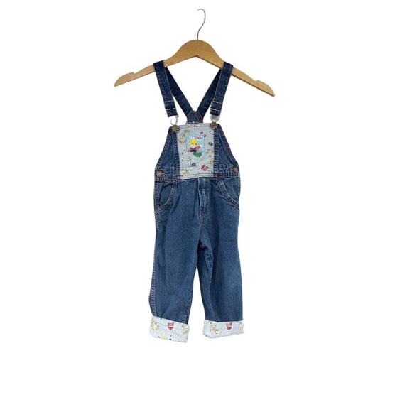 Vintage Oshkosh Farmer Farm Denim Overalls Kids Size 3T READ - Picture 1 of 10